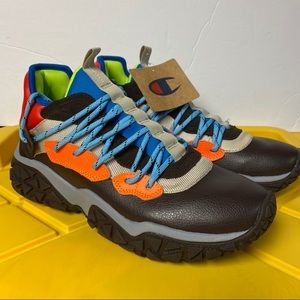 CHAMPION TANK MULTICOLORED BIG C SUEDE SNEAKER